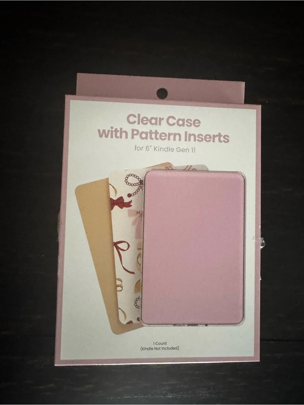 New! Gems E-Reader Kindle Paperwhite Clear Case with Bow Insert’s